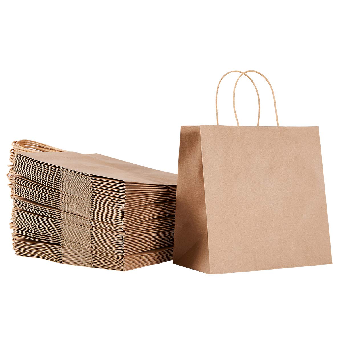 12 x 14 x 3 inches Paper Bags Brown / Kraft Paper Bags with Handles Bag Shape 110 Grams - Image 4