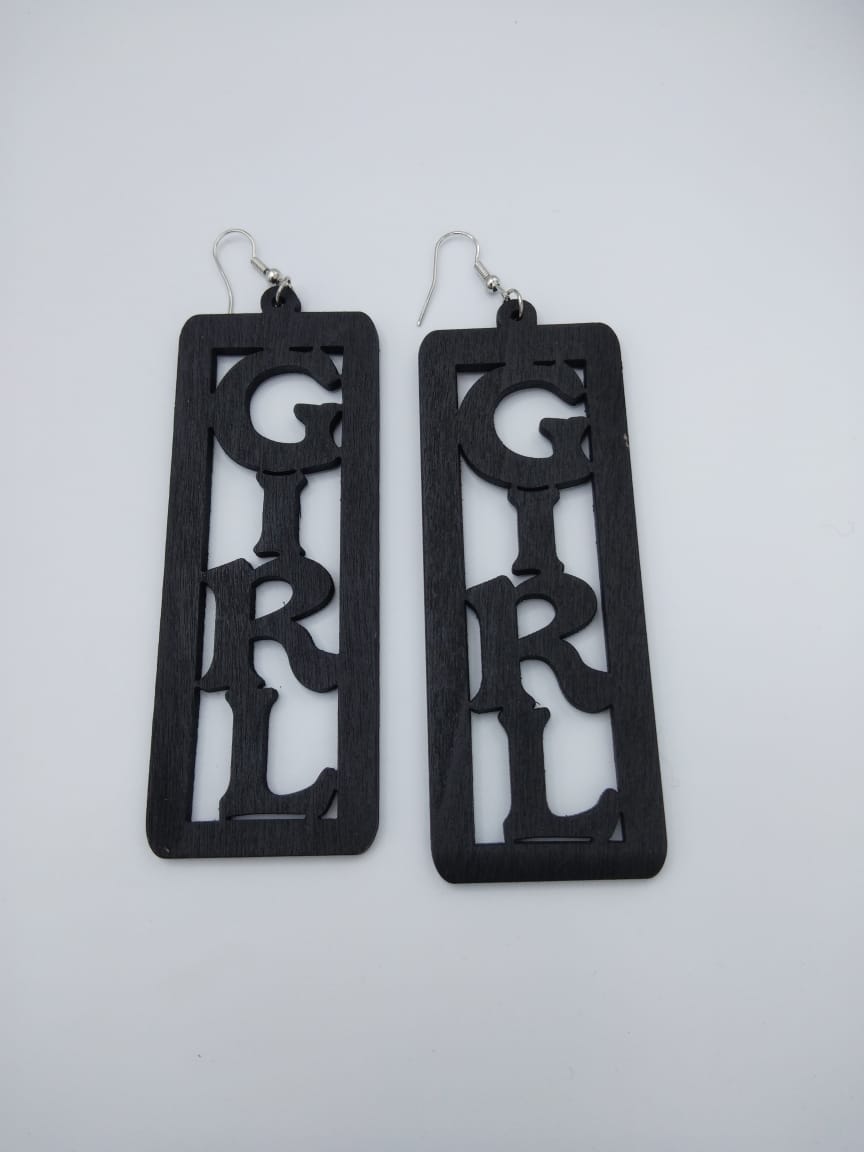 Trendy Newest Girl Wooden Earrings - Image 2