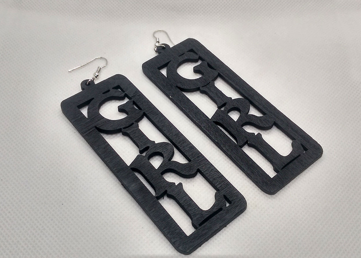 Trendy Newest Girl Wooden Earrings - Image 4