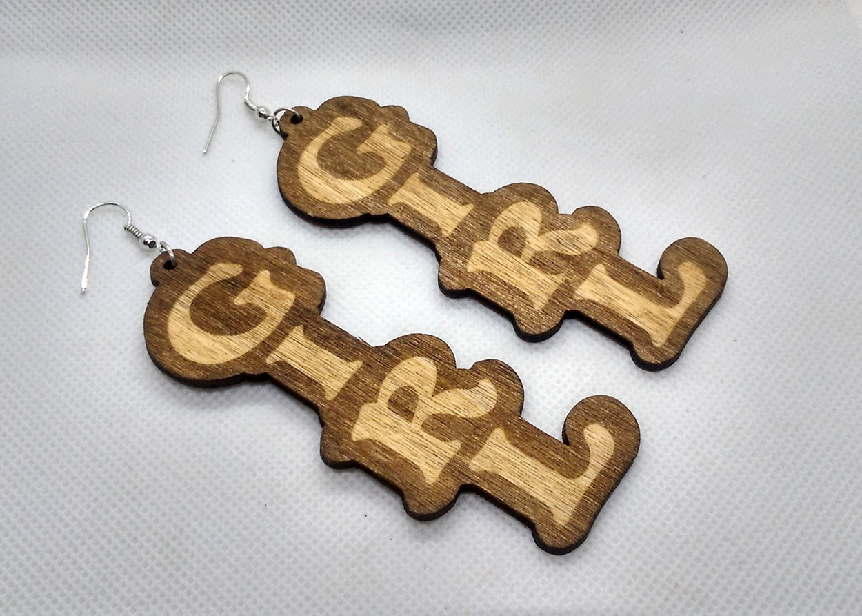 Trendy Newest Girl Wooden Earrings - Image 3