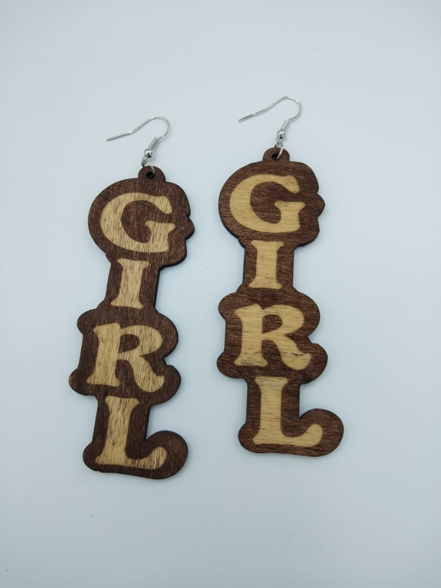 Trendy Newest Girl Wooden Earrings - Image 2