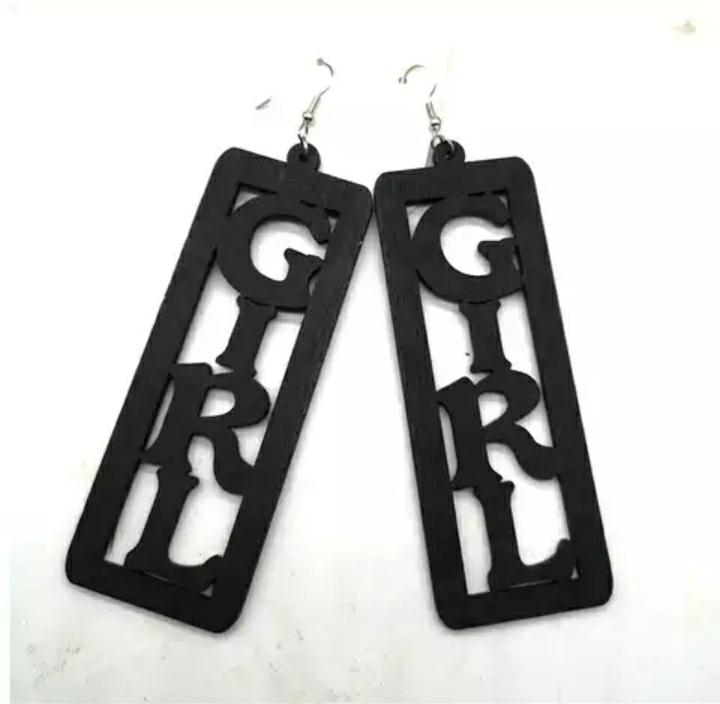 Trendy Newest Girl Wooden Earrings - Image 3