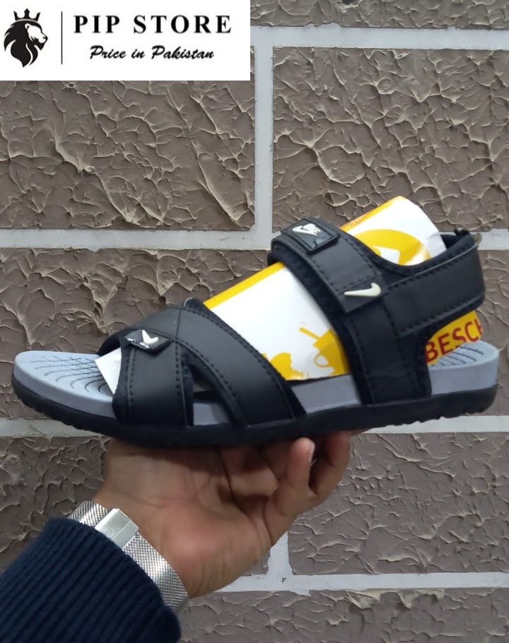 Soft Black Sandals For Men - Image 3