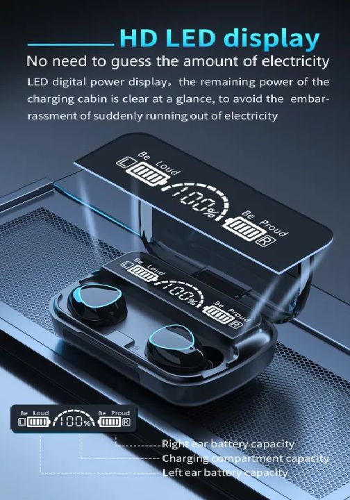 M10 TWS Earphones Wireless Earphone Touch Bluetooth Earplugs In The Ear Stereo Sport Headsets CVC8.0 Noise Reduction Earbuds - Image 2