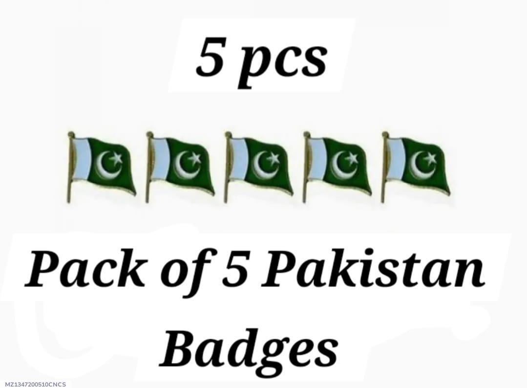 14th August Metal Flag Badges Pack of 5 - Image 4
