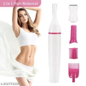 Rechargeable Women's Hair Trimmer with 5 Attachments