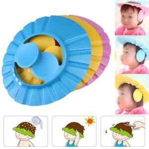 Baby Shower Cap Adjustable Hair Wash Hat for Kids & Infants
