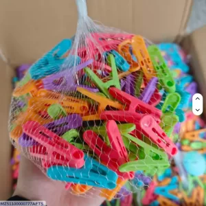 50PCs Cloth Hanging Clips Multicolor