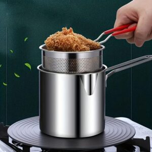 Stainless Steel Strainer Pot 1200ml Silver