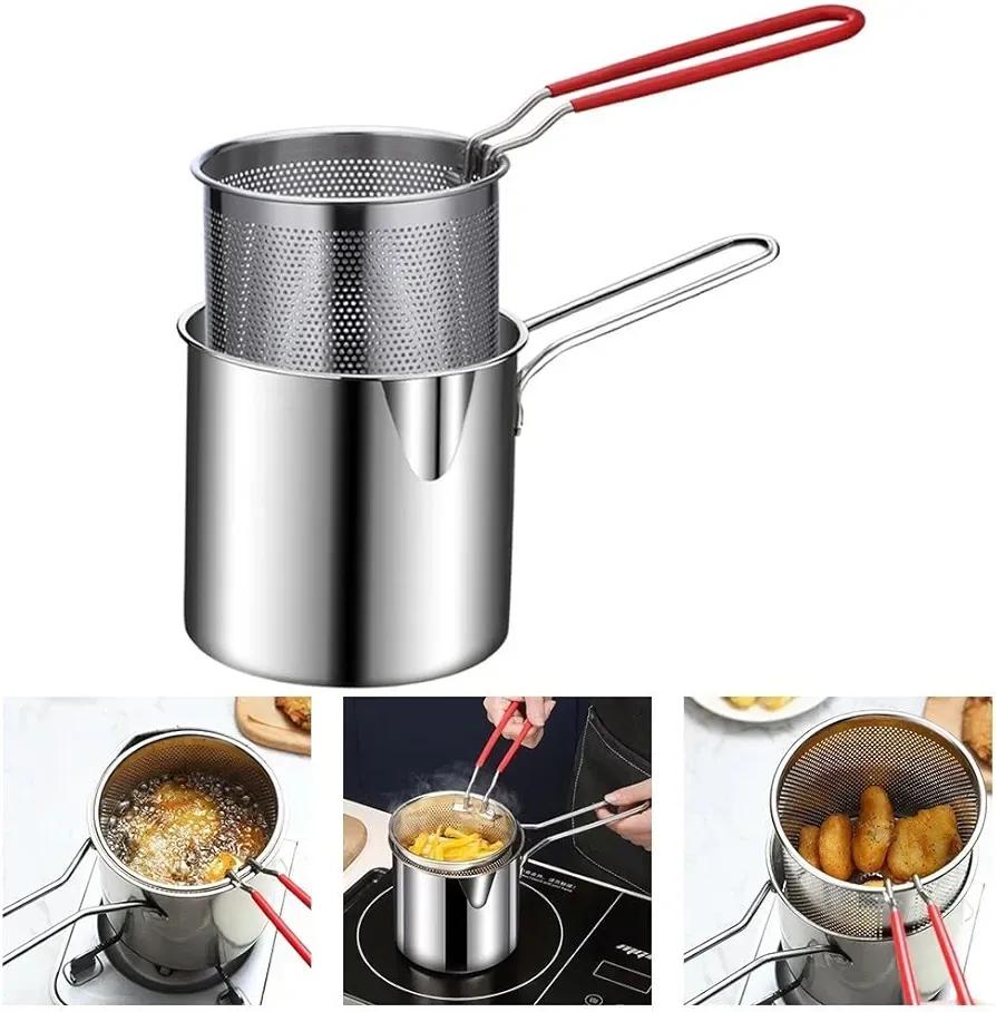 Stainless Steel Strainer Pot 1200ml Silver - Image 3