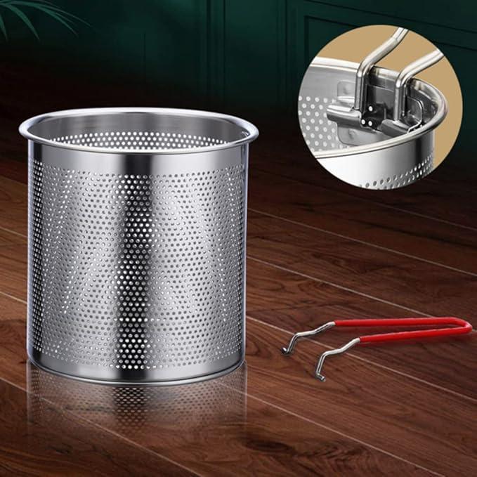 Stainless Steel Strainer Pot 1200ml Silver - Image 6