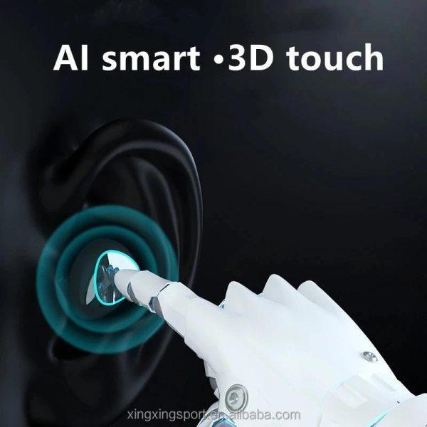 M10 Digital Display Earbuds Black ABS Sweat Resistant - Image 6
