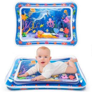 Inflatable Tummy Time Mat - Premium Baby Water Play Mat for Infants