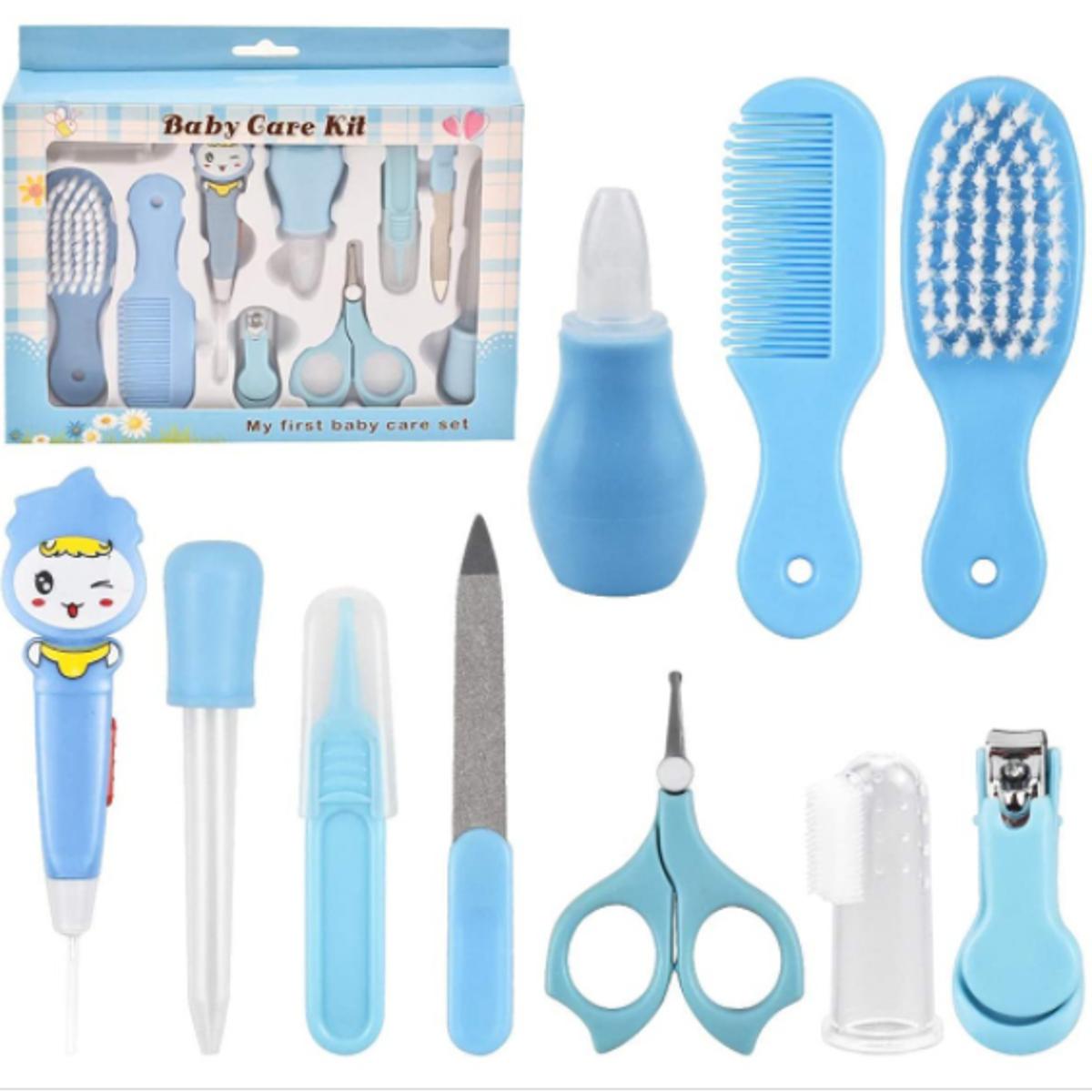 10 Pcs Baby Grooming & Nail Care Set with Healthcare Accessories