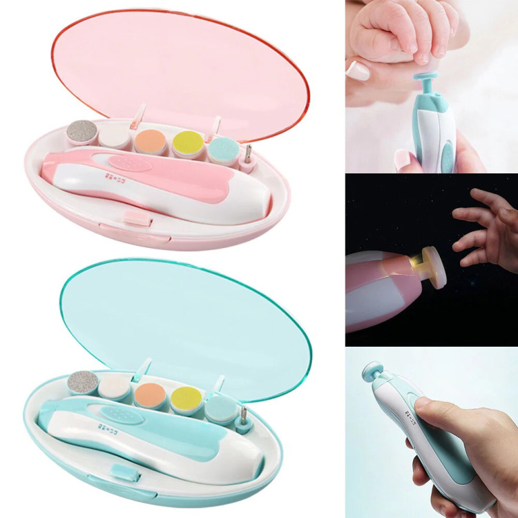 6 in 1 Portable Electric Baby Nail Trimmer & Manicure Set