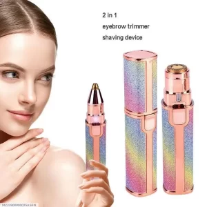 Rechargeable Eyebrow Trimmer for Women Pink Glitter