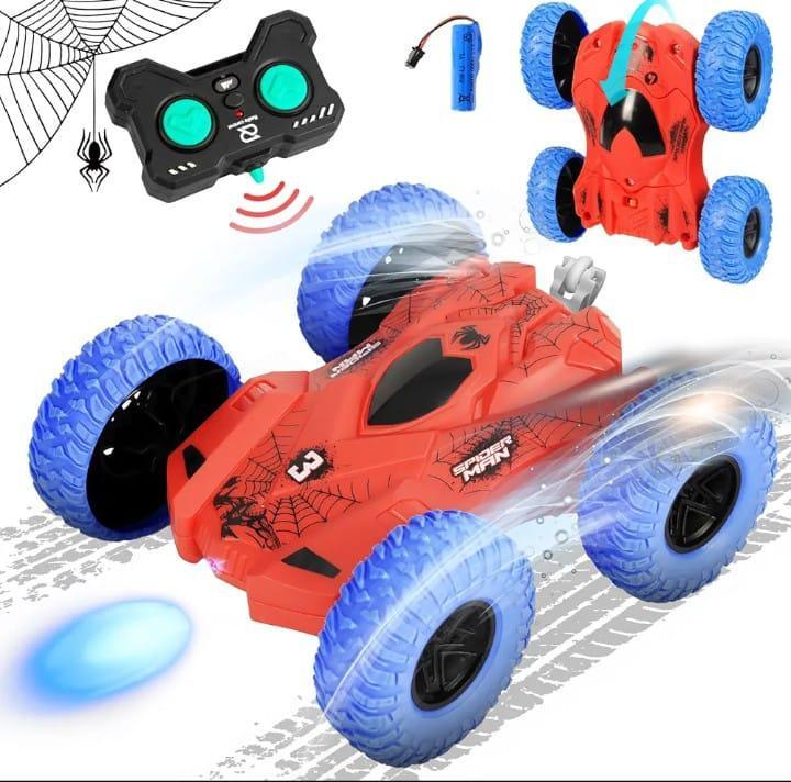 RC Car Spider Theme Red Blue Electric Drive
