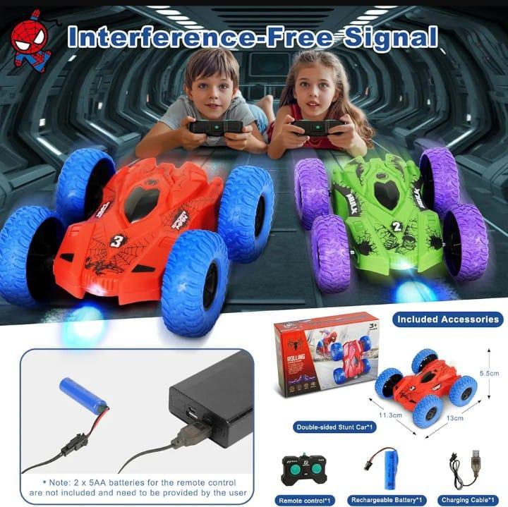 RC Car Spider Theme Red Blue Electric Drive - Image 2