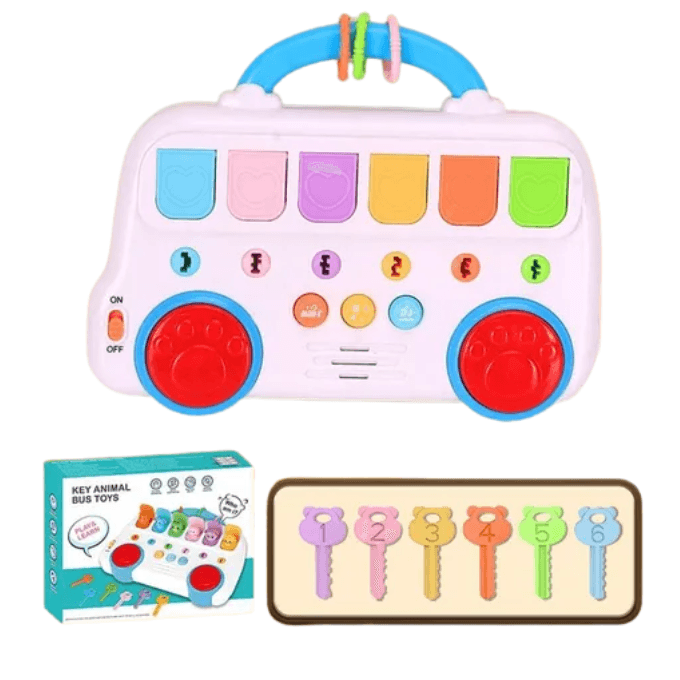 Animal Sounds Key Bus – Interactive Educational Toy for Kids - Image 2