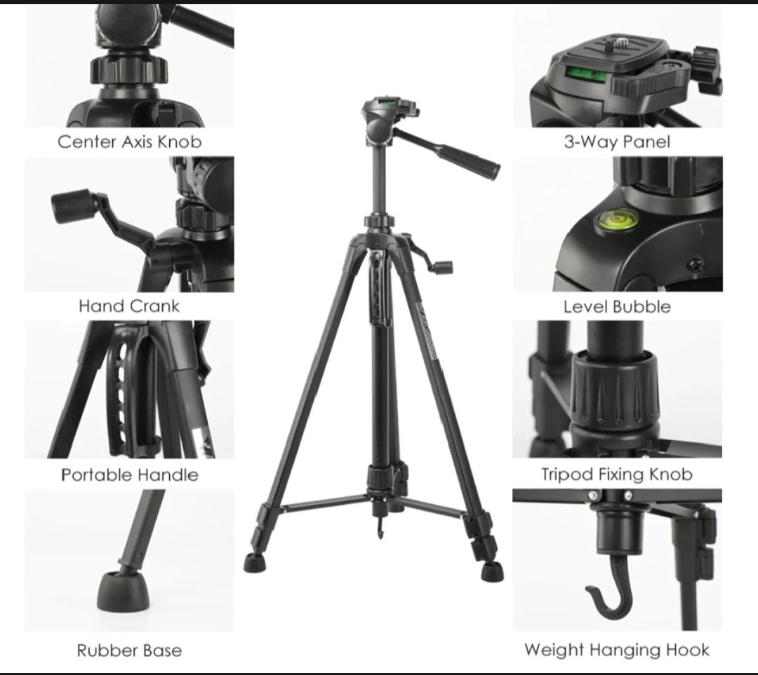 330A Professional Tripod for Camera, DSLR, Mobile - Image 4