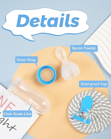 Silicone Spoon Feeder for Babies | Soft Squeeze Feeding Bottle - Image 4