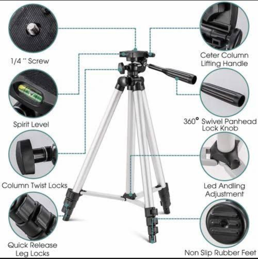 330A Professional Tripod for Camera, DSLR, Mobile - Image 2