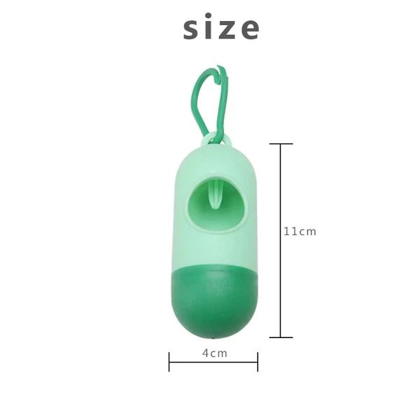 Portable Diaper Bag Dispenser with 2 Refill Rolls Travel Baby Poop Bag Holder - Image 3
