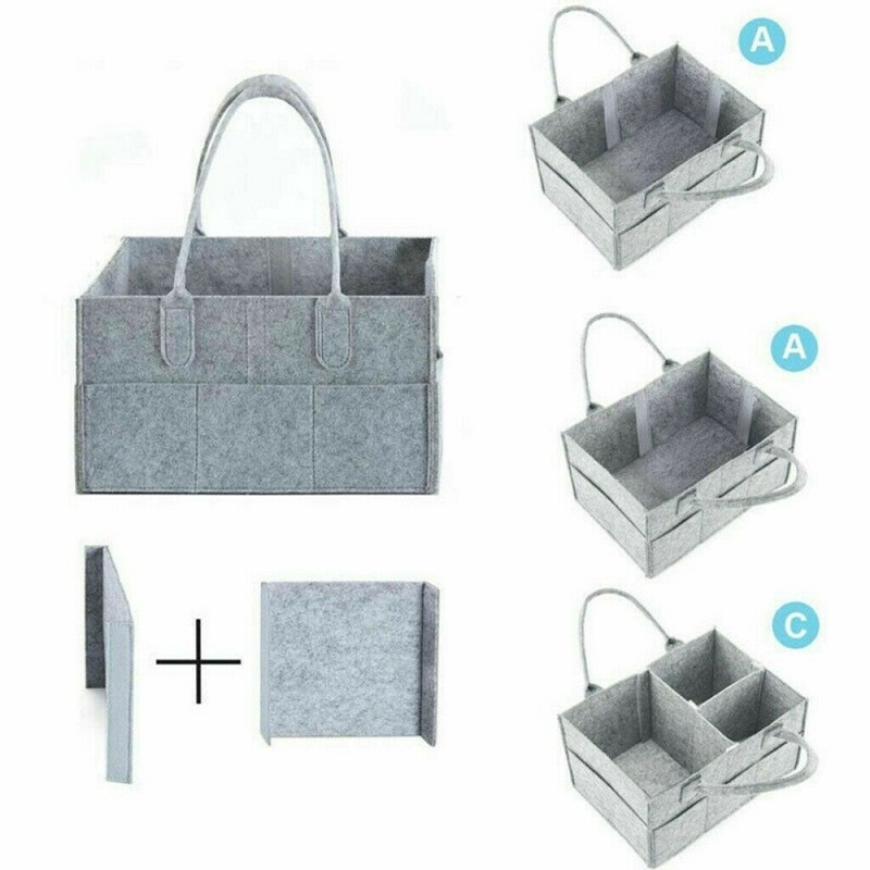 Baby Diaper Caddy Organizer, Foldable Storage Bag - Image 4