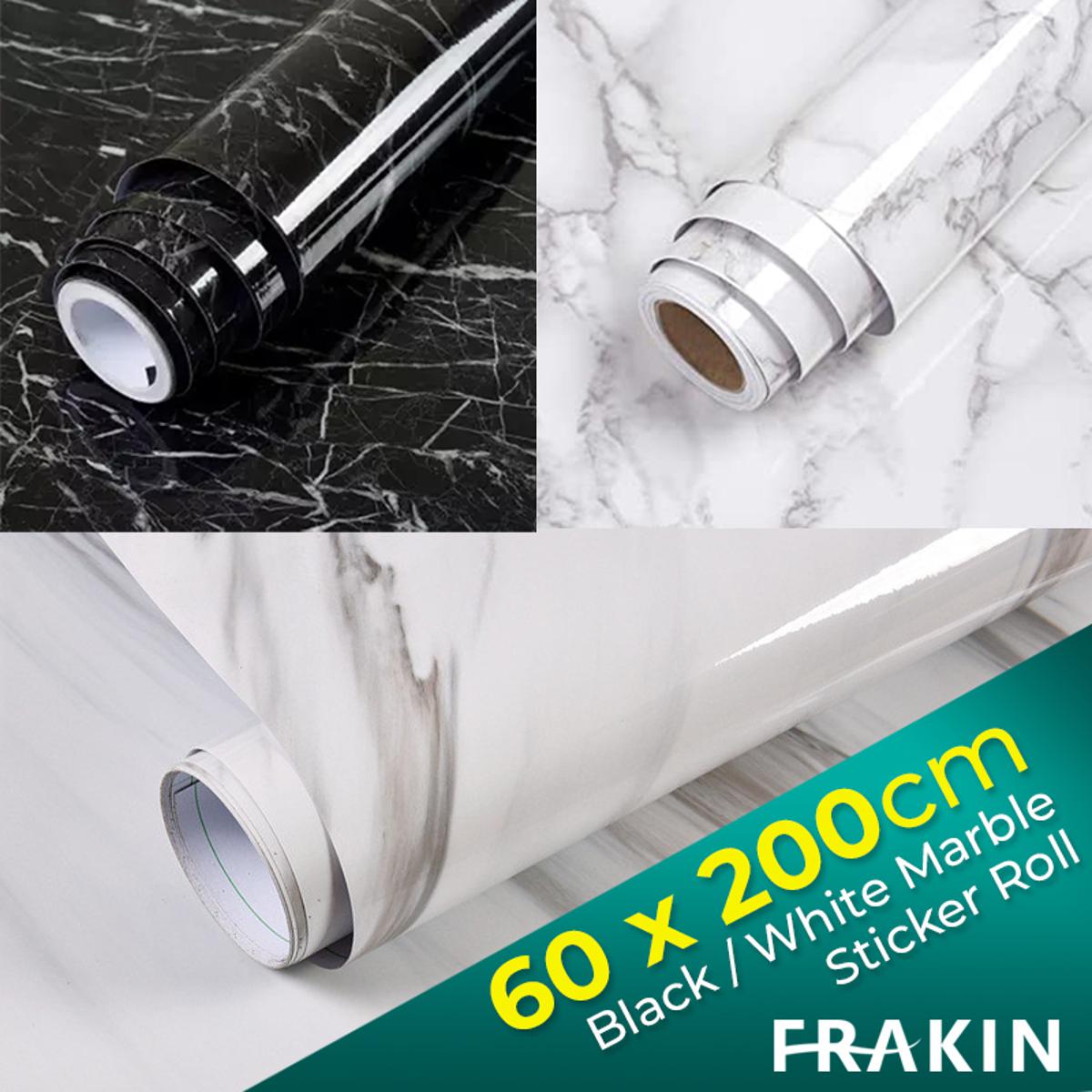 60x200cm Wall Paper Waterproof Heat Resistant Self Adhesive Anti Oil Kitchen Wallpaper Marble Sheet for Kitchen - Image 4