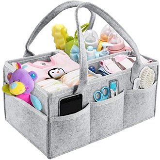 Baby Diaper Caddy Organizer, Foldable Storage Bag - Image 2